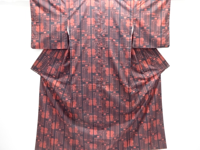 Japanese Kimono / Tsumugi Omeshi Silk